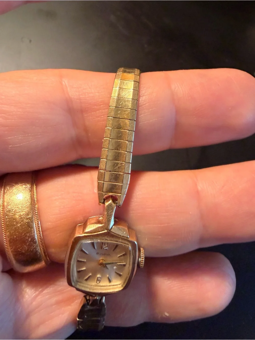 Bulova 10K RGP Bezel+ 10K Plate WHOLE TOP OF THE WATCH ! PEASE Read DESCRIPTION